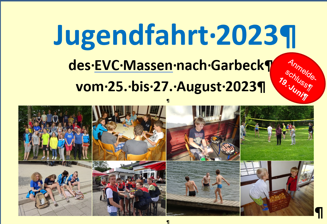 Vereinsfahrt vom 25.-27.08.2023
